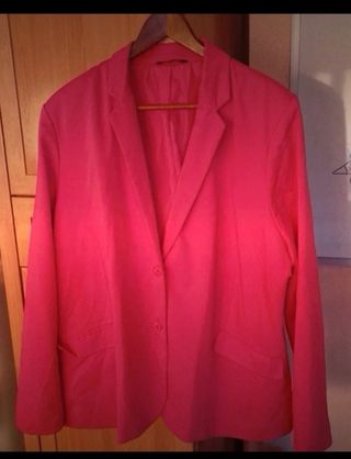 Blazer mujer talla 52 fucsia