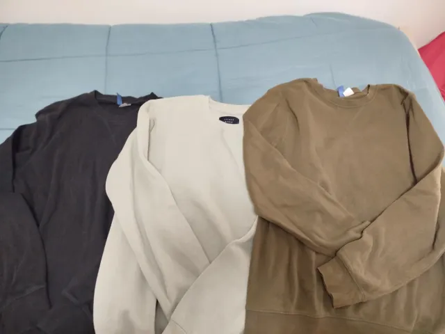 Confezione da 3 maglioni e 3 felpe da uomo Taglia S, e 3 felpe