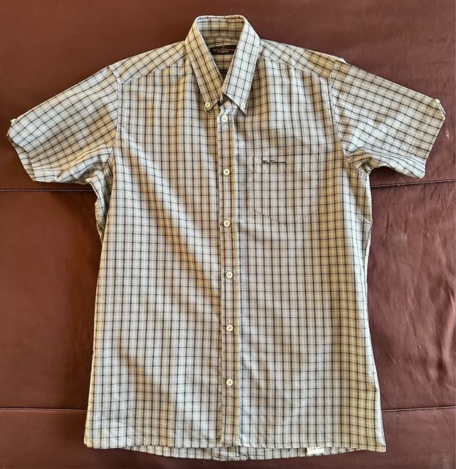 Camisa Ben Sherman cuadros manga corta talla M