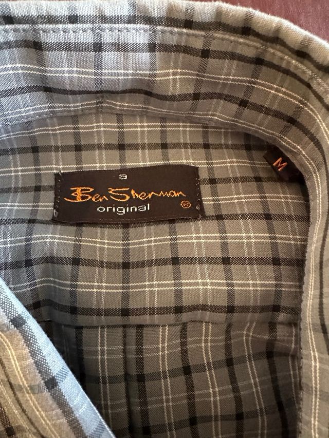 Camisa Ben Sherman cuadros manga corta talla M