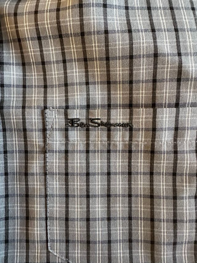 Camisa Ben Sherman cuadros manga corta talla M
