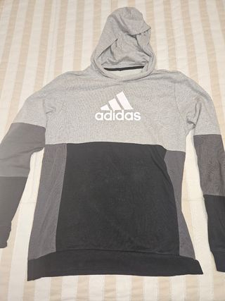 Sudadera Adidas gris y negra