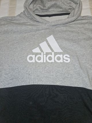 Sudadera Adidas gris y negra