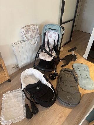 Carrito Bugaboo Bee 5 con capazo y accesorios