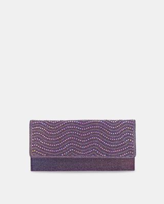 Bolso/ cartera de mano de fiesta con pedrería. 