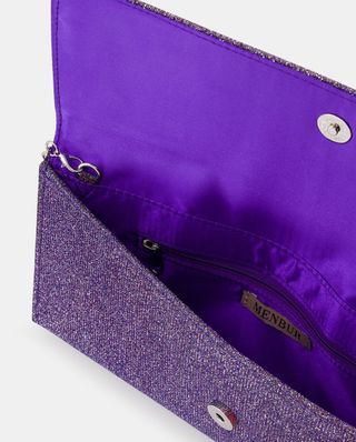 Bolso/ cartera de mano de fiesta con pedrería. 