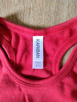 Camiseta Mugendo niña KARIBAN roja Talla XS
