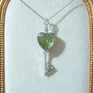 Colgante de Grava peridoto