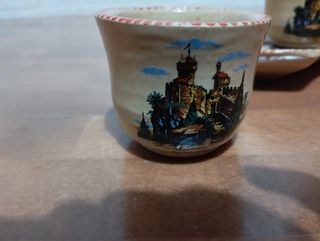 Set 2 tazze con vassoio a cuore