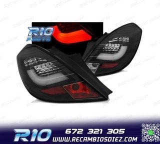 PILOTOS LED BAR PARA OPEL CORSA D 3P 06-14 NEGROS
