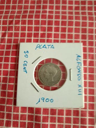 Lote monedas plata Alfonso XIII