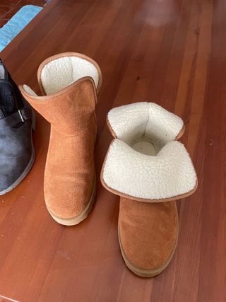 Botines borreguito Tissaia marrones talla 39