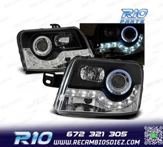 FAROS DAYLIGHT PARA FIAT PANDA 03-09 NEGROS