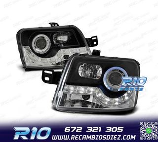 FAROS DAYLIGHT PARA FIAT PANDA 03-09 NEGROS