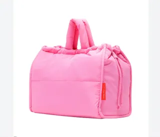 Bolso de tela rosa