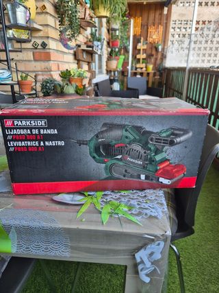 Lijadora de banda Parkside PBSD 600 A1