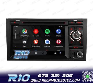 RADIO GPS ANDROID 12 PARA AUDI A4 B6 B7 00-08 SEAT EXEO 08-1