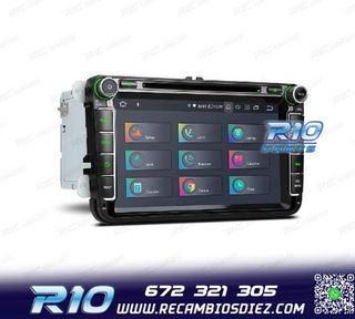 RADIO GPS ANDROID 12 PARA VOLKSWAGEN VW SEAT SKODA MULTIMEDI