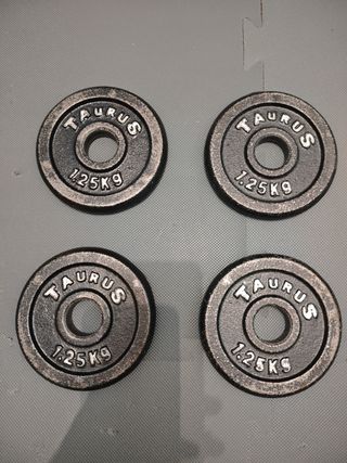 Set 4 discos Taurus 1,25 kg