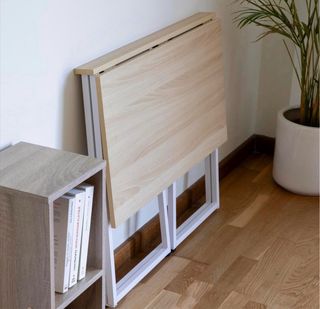 Mesa escritorio plegable madera