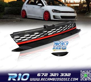 PARRILLA VOLKSWAGEN VW GOLF 7.5 17-20 LOOK R NEGRO ROJO