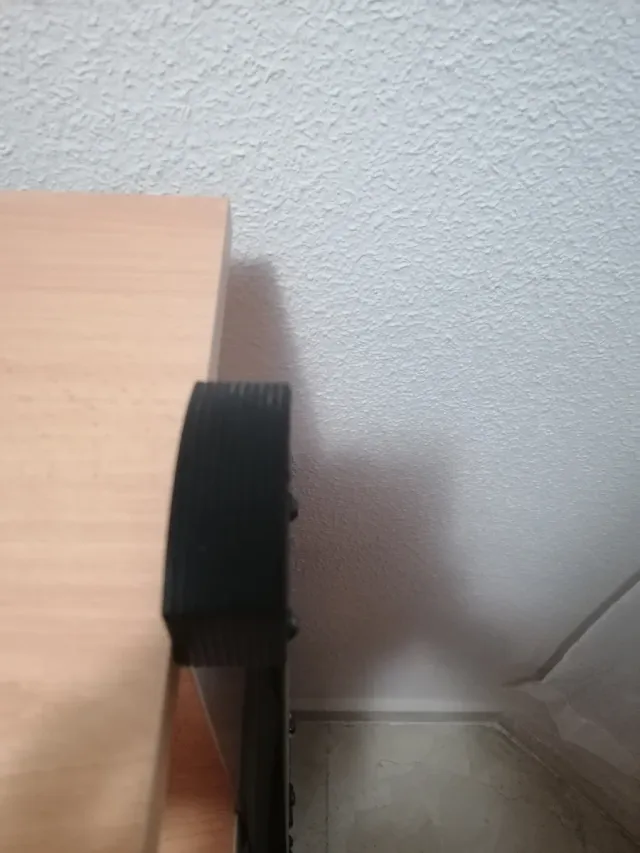 Escritorio grande madera y metal