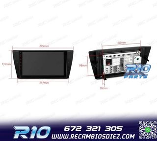 RADIO GPS ANDROID 12 PARA BMW E90 E91