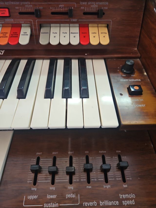 Órgano Technics con pedales