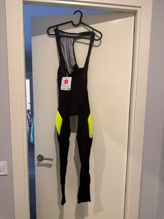 Culote largo Castelli negro/amarillo Talla M