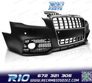 PARAGOLPES DELANTERO AUDI A4 B7 04-08 LOOK S LINE CROMO NEGR