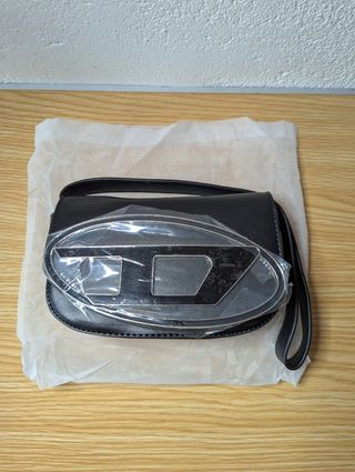 Bolso Diesel Negro y Plateado