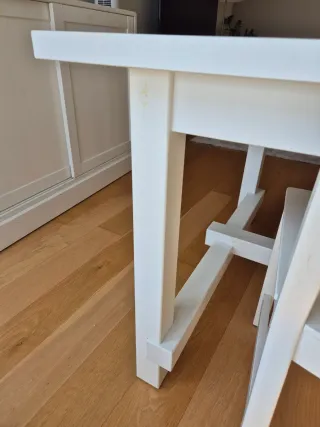 Mesa Comedor Blanca Grande Ikea Norviken 