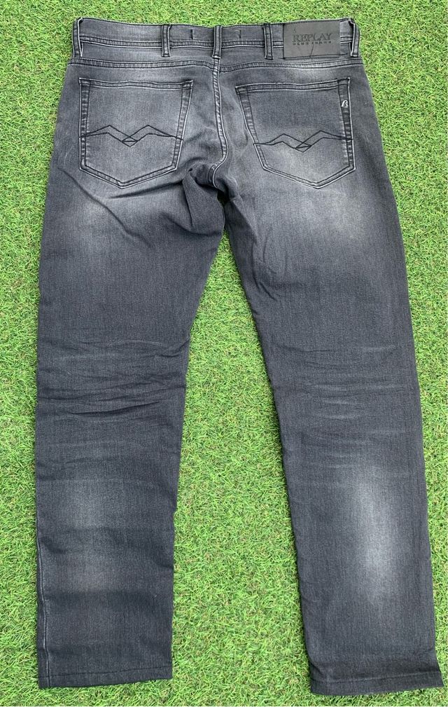 Tejanos Replay negro gastado