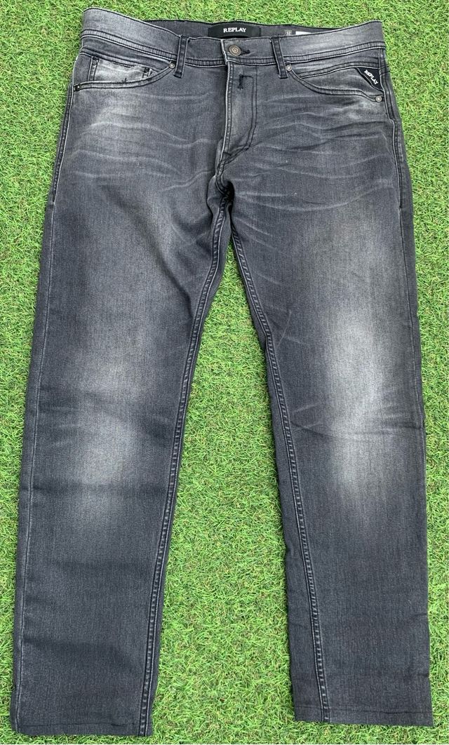 Tejanos Replay negro gastado