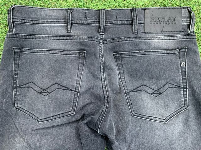 Tejanos Replay negro gastado