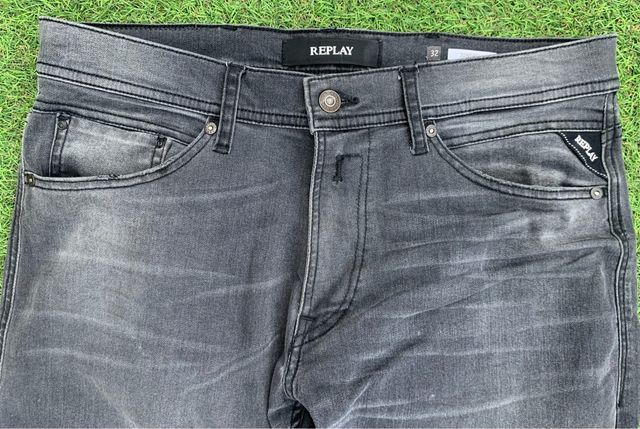 Tejanos Replay negro gastado