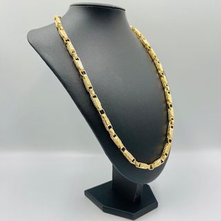 CADENA FORZADA GRECA, Hueca. Oro 18k