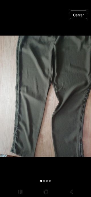 Pantalón mujer talla 40 verde oliva