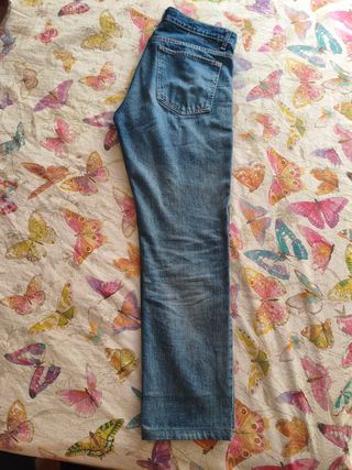Pantalón vaquero recto Zara Talla S