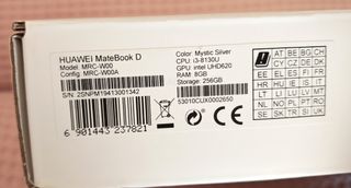 Portátil Huawei Matebook Plata