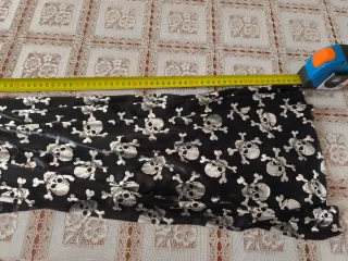 Mantello Halloween Teschio Nero