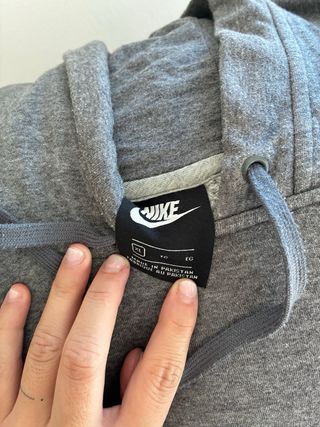 Sudadera Nike Gris Unisex