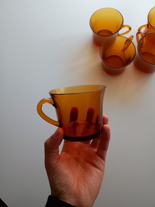 Juego 5 Tazas Duralex Ámbar