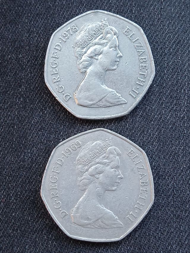 Lote 6 Monedas Inglaterra Isabel II