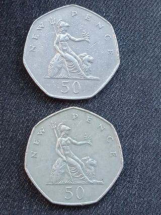 Lotto di 6 monete inglesi di Elisabetta II