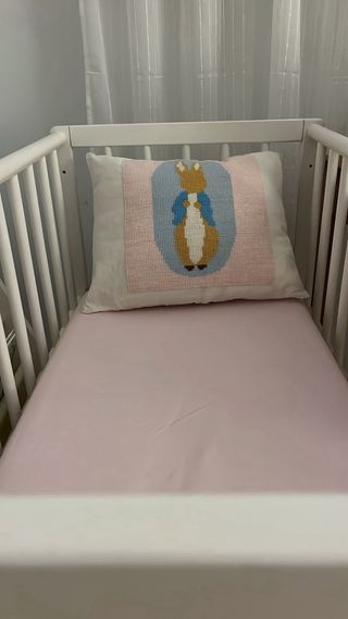 Cuna colecho blanca madera