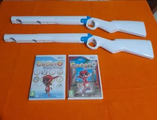 *Oferta*Wii-U:2 Juegos Cocoto+2 Escopetas"NUEVO"