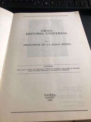 manual de Història Universal. Edad Media. 