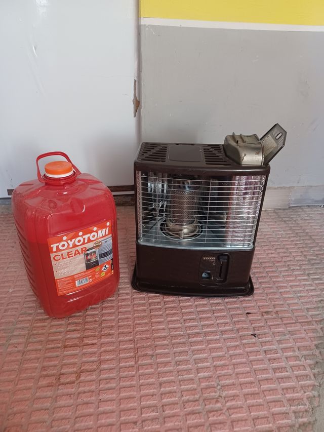 Estufa querosen +Bidón 16L Toyotomi SIN olor