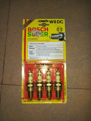 Bujías Bosch Súper W8DC (4 unidades)